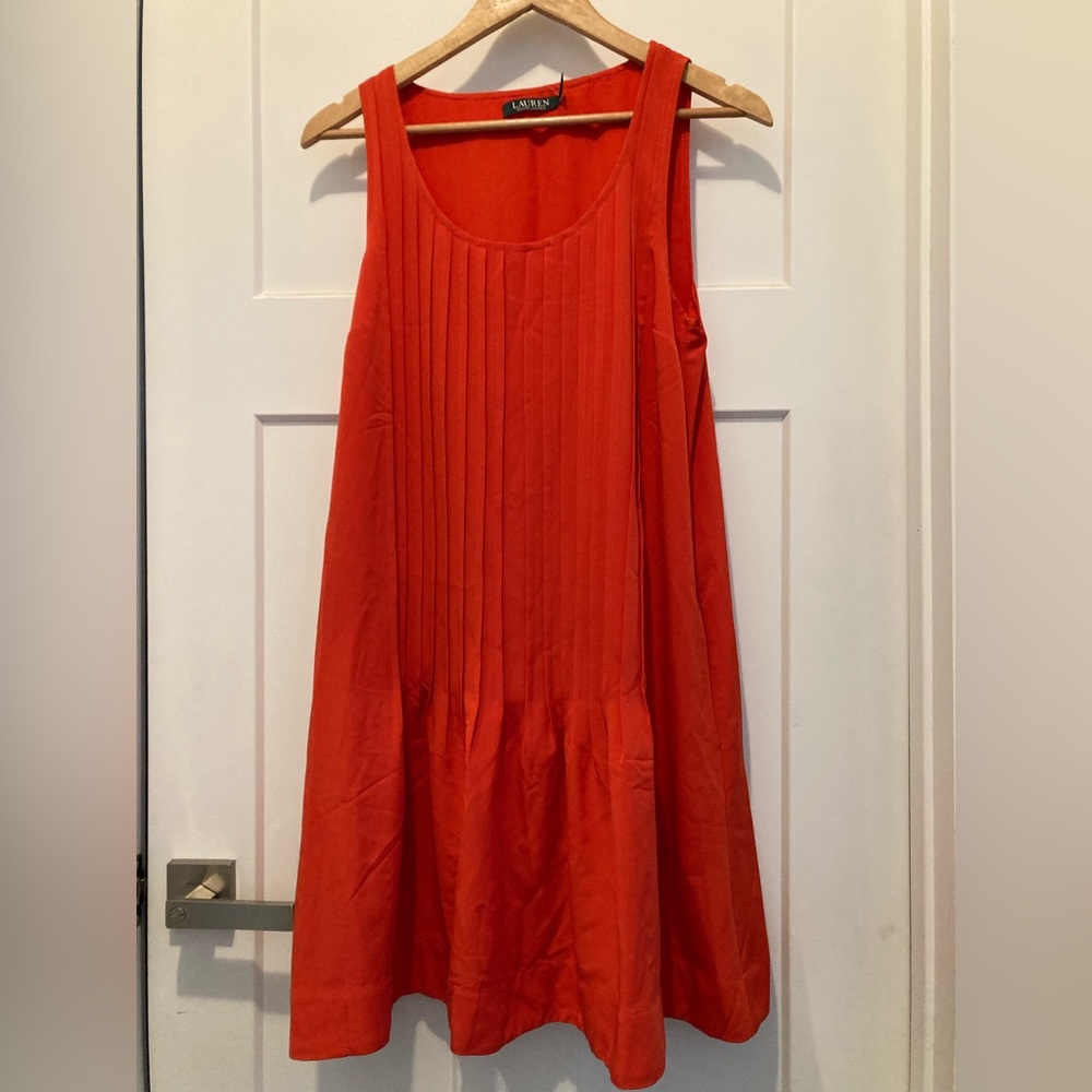 Ralph Lauren Bold Orange Cabana Dress Sz.6 NWT